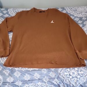 Jordan Men's Tan Crewneck Waffle Knit
